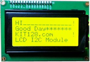 LCD I2C 1604 yellow 